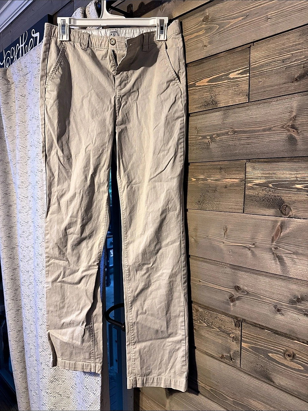 Crown & Ivy Straight Leg Pants in Beige